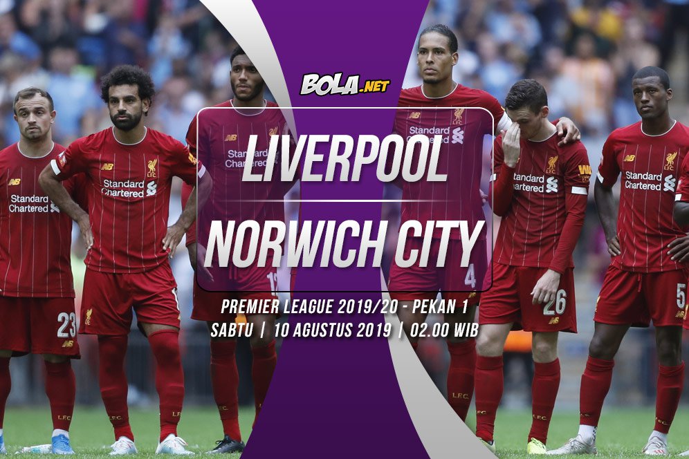 Liverpool vs Norwich City: Jadwal Lengkap dan Head to Head