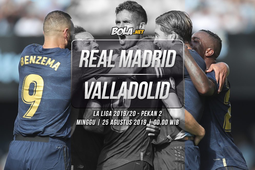 Prediksi Real Madrid vs Real Valladolid 25 Agustus 2019