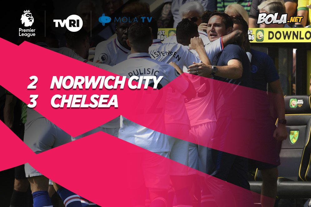 Hasil Pertandingan Norwich City vs Chelsea: Skor 2-3
