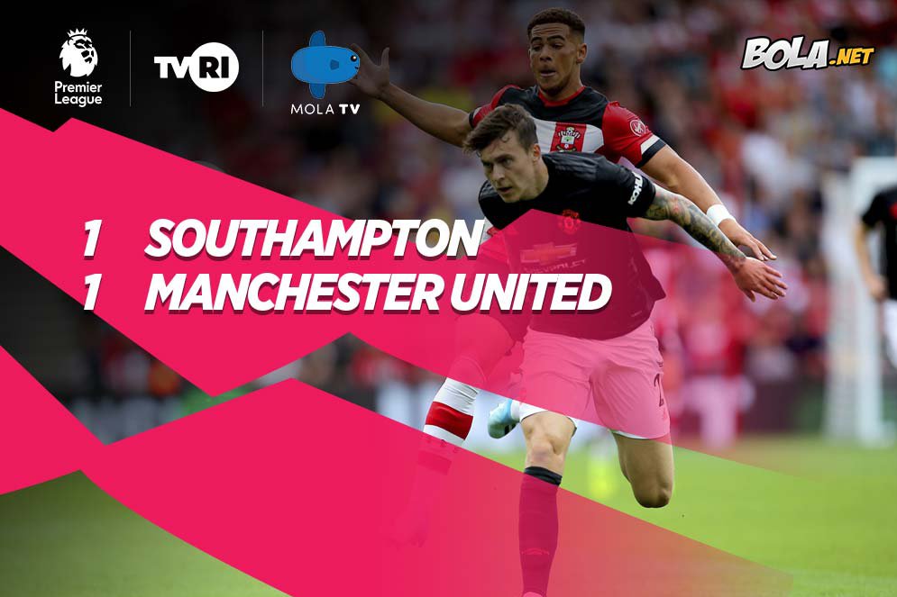 Hasil Pertandingan Southampton vs Manchester United: Skor 1-1