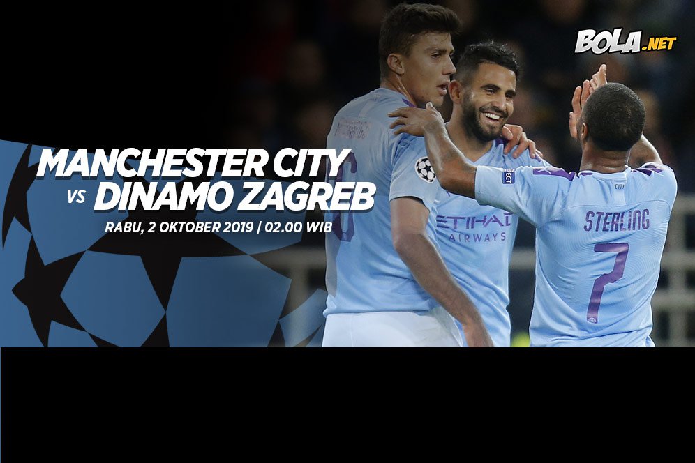 Live Streaming Manchester City vs Dinamo Zagreb di Vidio