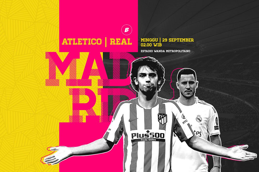 Jadwal dan Live Streaming Atletico Madrid vs Real Madrid