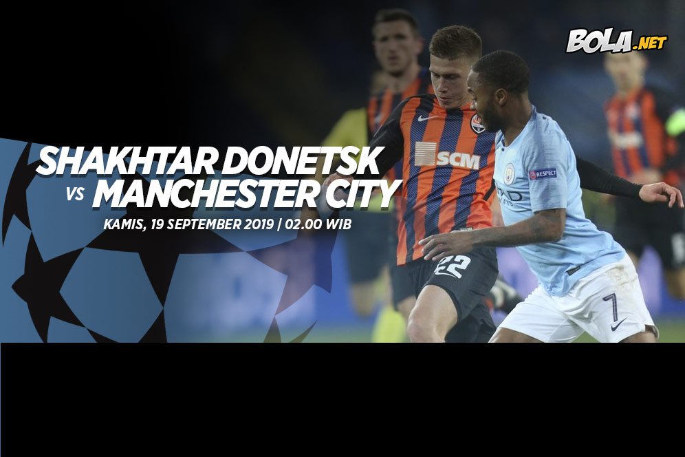 Jadwal dan Live Streaming Shakhtar Donetsk vs Manchester City di Vidio