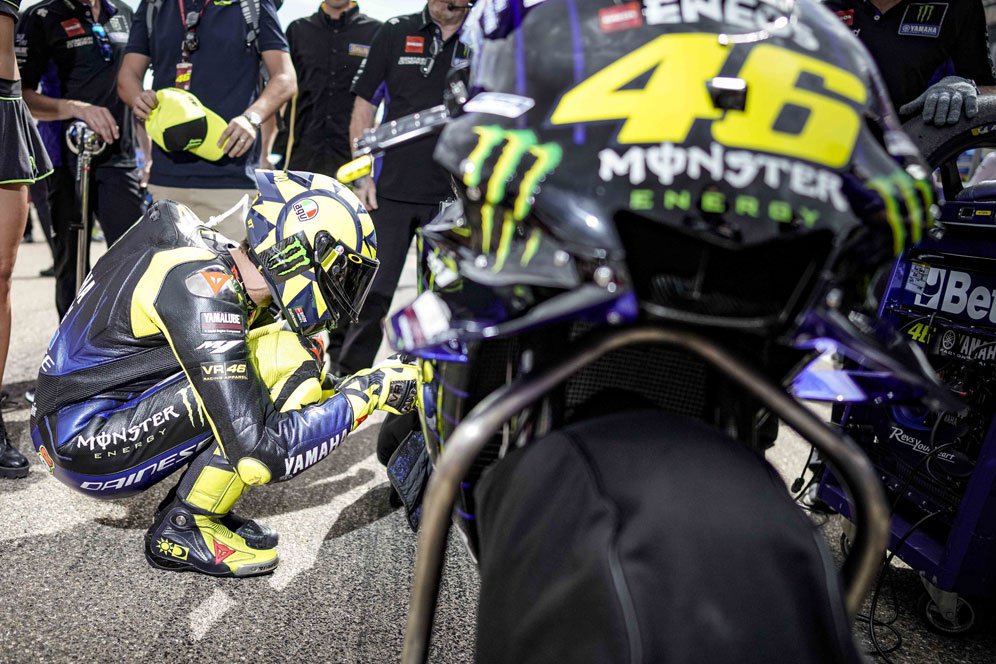 Valentino Rossi Lagi-Lagi Bingung Soal Grip di MotoGP Aragon