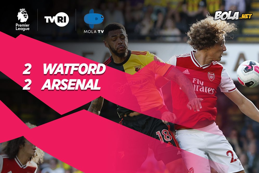 Hasil Pertandingan Watford vs Arsenal: Skor 2-2