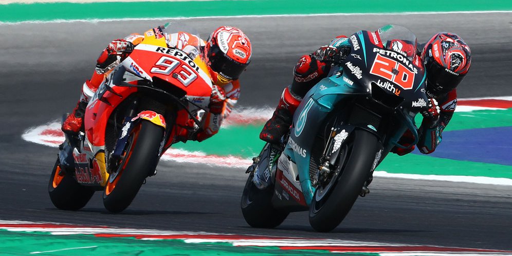 Quartararo Senang Sengit Lawan Marquez Meski Gagal Menang
