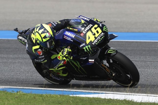 Pebalap Monster Energy Yamaha, Valentino Rossi (c) AP Photo