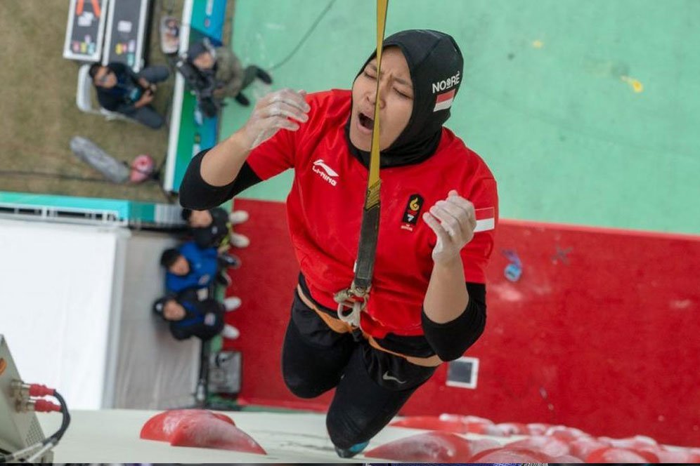 Aries Susanti Rahayu Banjir Pujian Usai Pecahkan Rekor Panjat Tebing