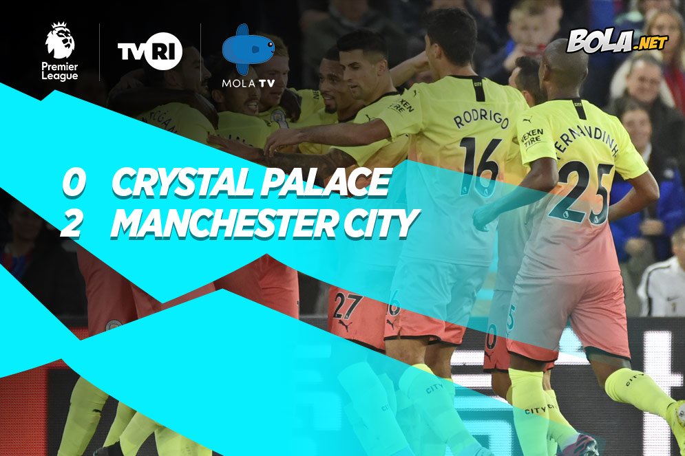 Hasil Pertandingan Crystal Palace vs Manchester City: 0-2 Hasil Pertandingan Crystal Palace vs Manchester City: 0-2