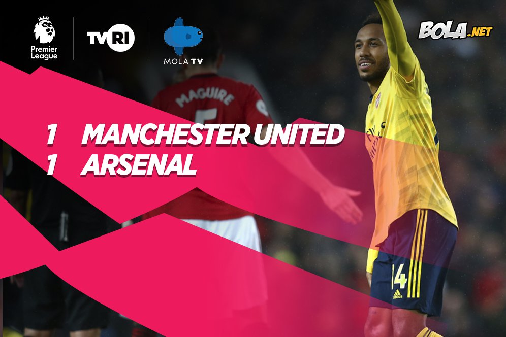 Hasil Pertandingan Manchester United vs Arsenal: Skor 1-1