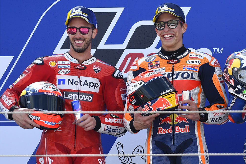 Beri Tribut untuk Andrea Dovizioso, Marc Marquez: Terhormat Bisa Bertarung Denganmu!