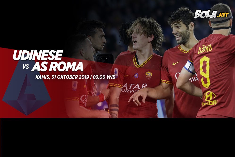 Data dan Fakta Serie A: Udinese vs AS Roma