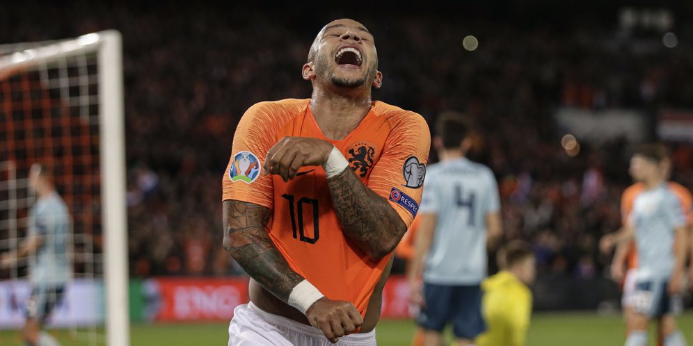 Memphis Depay, Belanda (c) AP Photo