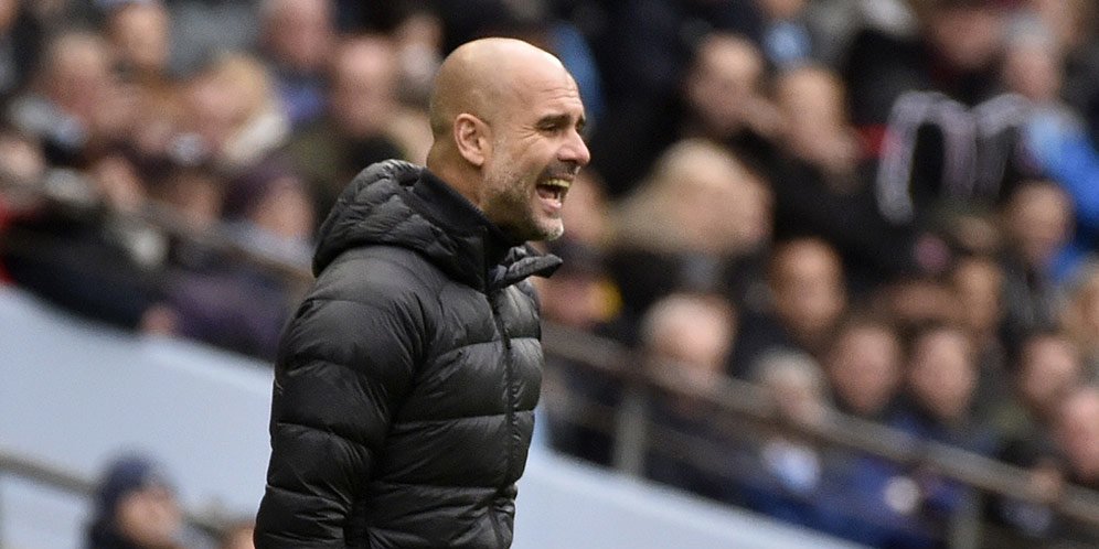 Pelatih Manchester City, Josep Guardiola. (c) AP Photo