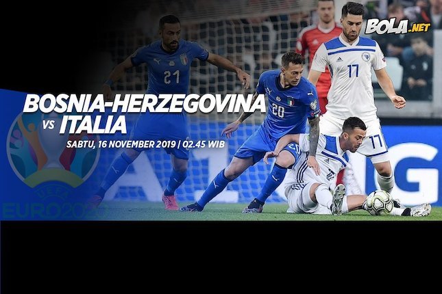 Kualifikasi EURO 2020, Bosnia-Herzegovina vs Italia (c) Bola.net