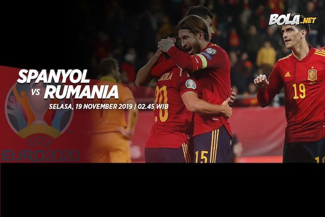 Kualifikasi EURO 2020, Spanyol vs Rumania (c) Bola.net