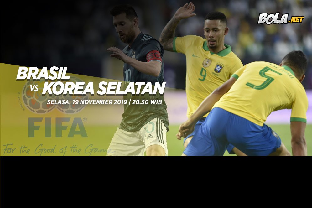 Prediksi Brasil vs Korea Selatan 19 November 2019