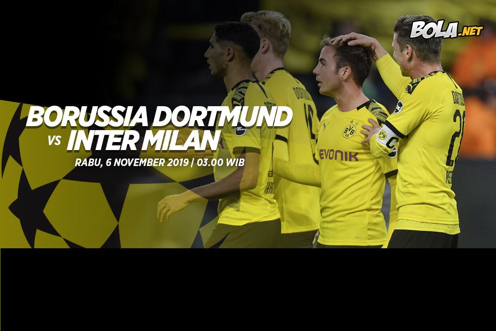 Data dan Fakta Liga Champions: Borussia Dortmund vs Inter Milan