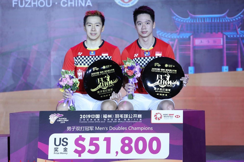 6 Catatan Kevin/Marcus Usai Juarai Fuzhou China Terbuka 2019