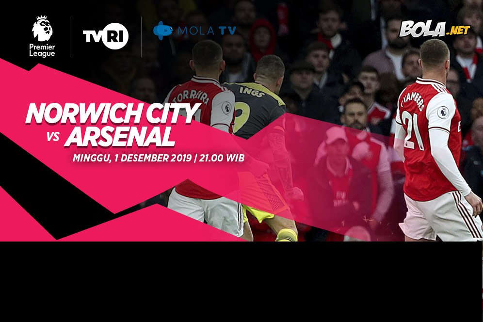 Perkiraan Susunan Pemain Norwich City vs Arsenal