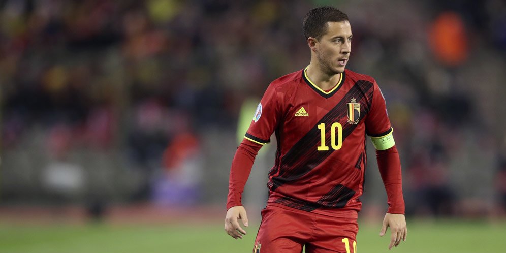 Kapten Belgia, Eden Hazard (c) AP Photo