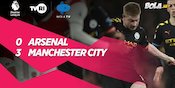 Hasil Pertandingan Arsenal vs Manchester City: Skor 0-3