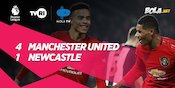 Hasil Pertandingan Manchester United vs Newcastle: Skor 4-1