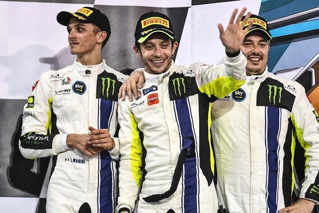 Luca Marini, Valentino Rossi, dan Alessio Salucci (c) Gulf 12 Hours