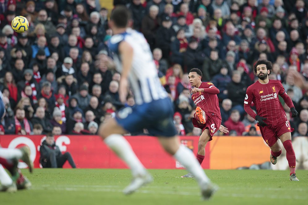 Statistik Laga Liverpool vs Brighton: Alexander-Arnold Si Raja Assist