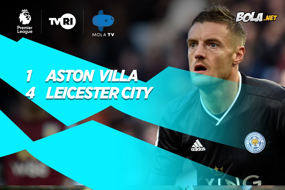 Hasil Pertandingan Aston Villa vs Leicester City: Skor 1-4