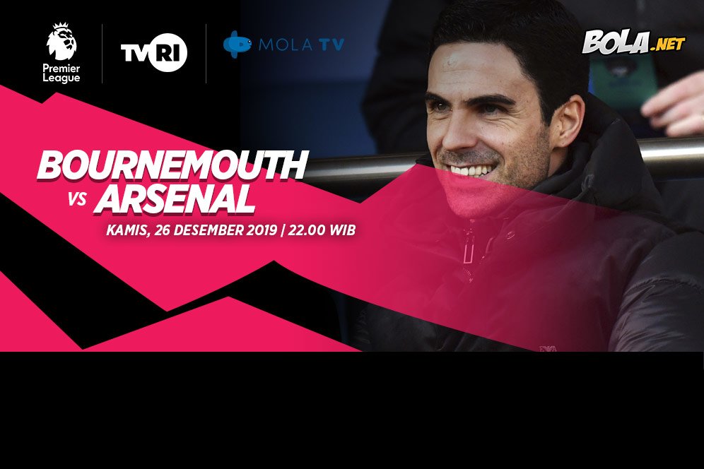 Live Streaming Bournemouth vs Arsenal di Mola TV