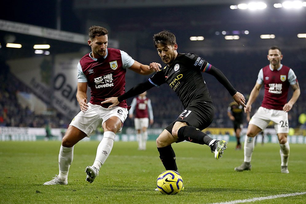 Statistik Laga Burnley vs Manchester City: David Silva, Makin Tua Makin Jadi