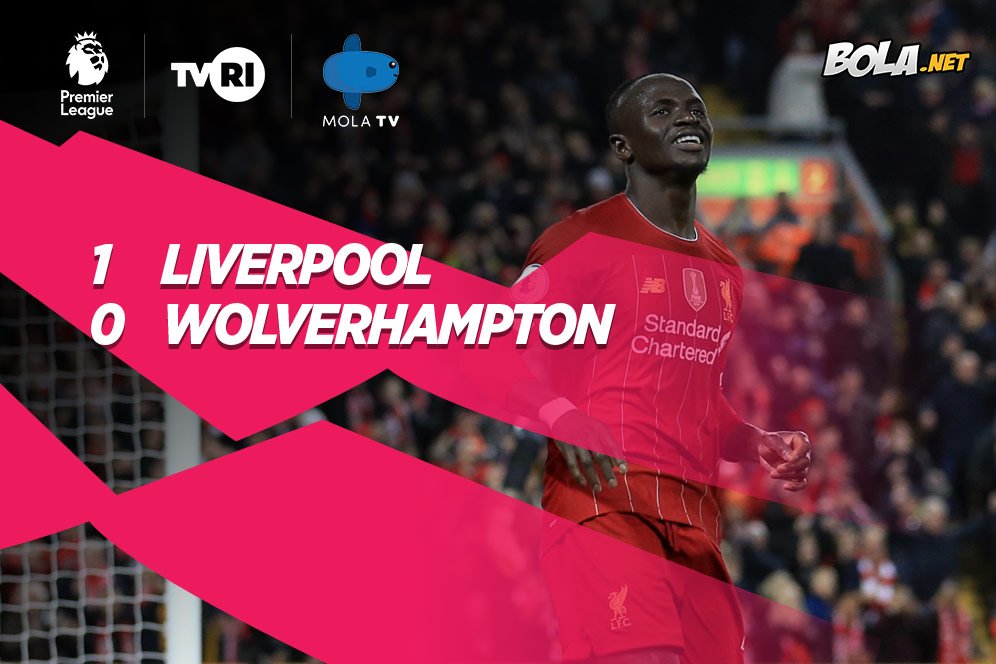 Hasil Pertandingan Liverpool vs Wolverhampton: Skor 1-0