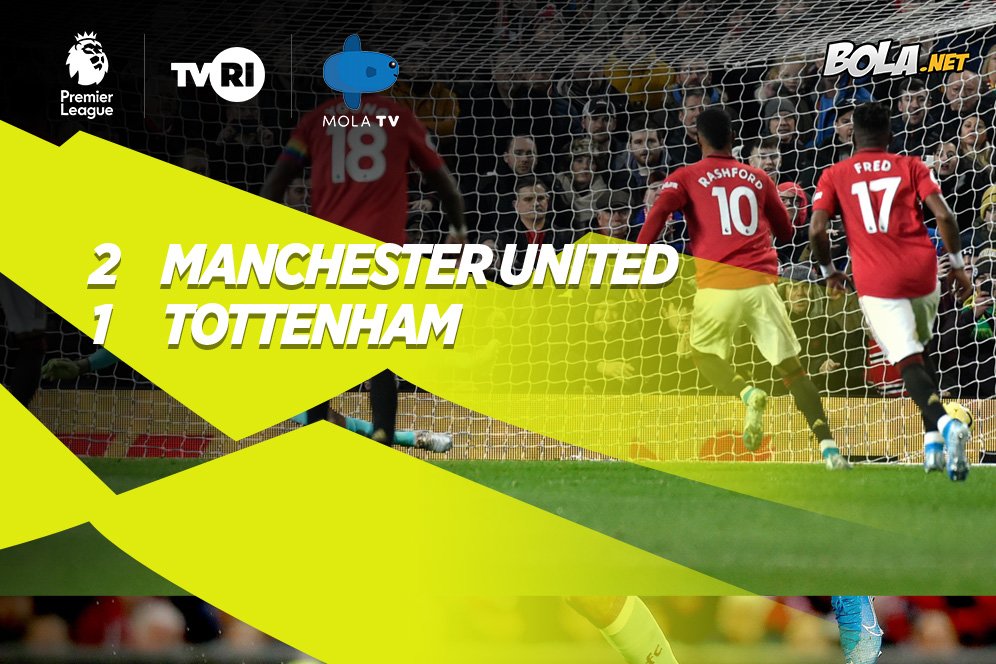 Hasil Pertandingan Manchester United vs Tottenham: Skor 2-1