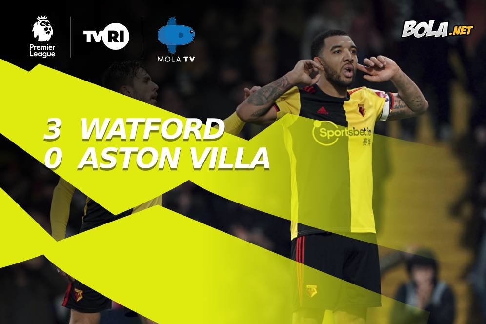 Hasil Pertandingan Watford vs Aston Villa: Skor 3-0