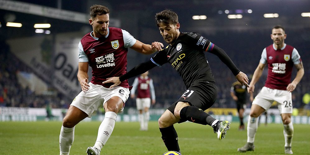 Statistik Laga Burnley vs Manchester City: David Silva, Makin Tua Makin Jadi