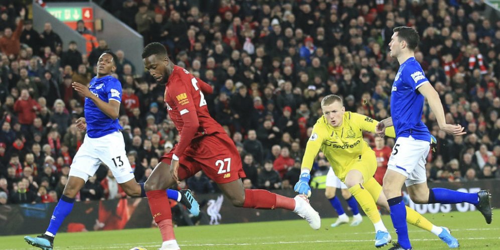 Girang Cetak Dua Gol ke Gawang Everton, Origi Tak Lupa Puji Mane dan Lovren