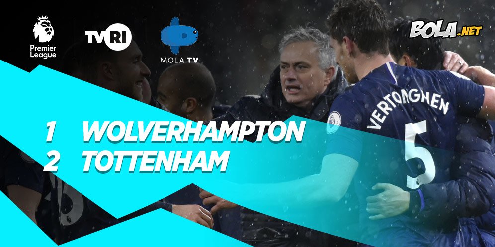Hasil Pertandingan Wolverhampton vs Tottenham: Skor 1-2