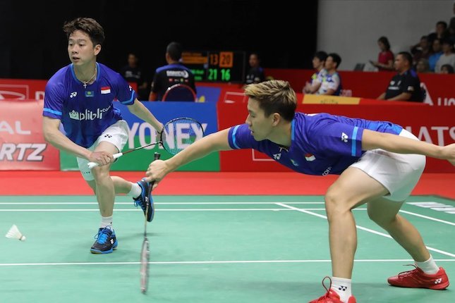 Kevin Sanjaya Sukamuljo dan Marcus Fernaldi Gideon (c) PBSI