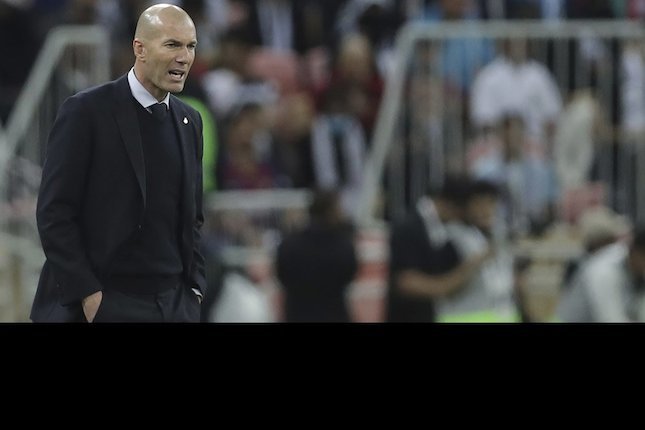 Pelatih Real Madrid, Zinedine Zidane (c) AP Photo