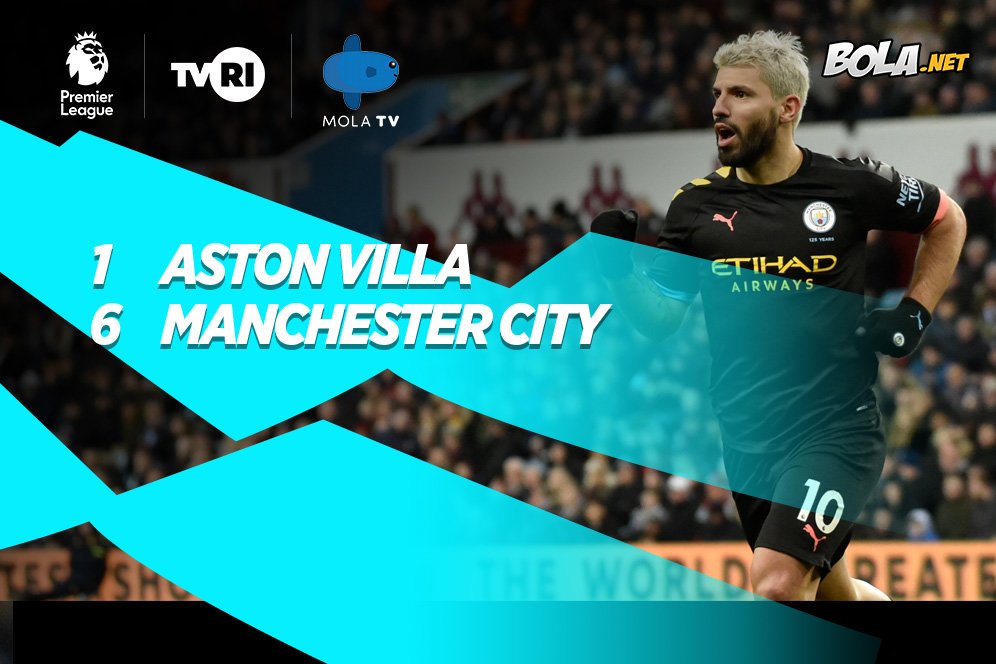 Hasil pertandingan Aston Villa vs Manchester City: Skor 1-6 Hasil pertandingan Aston Villa vs Manchester City: Skor 1-6