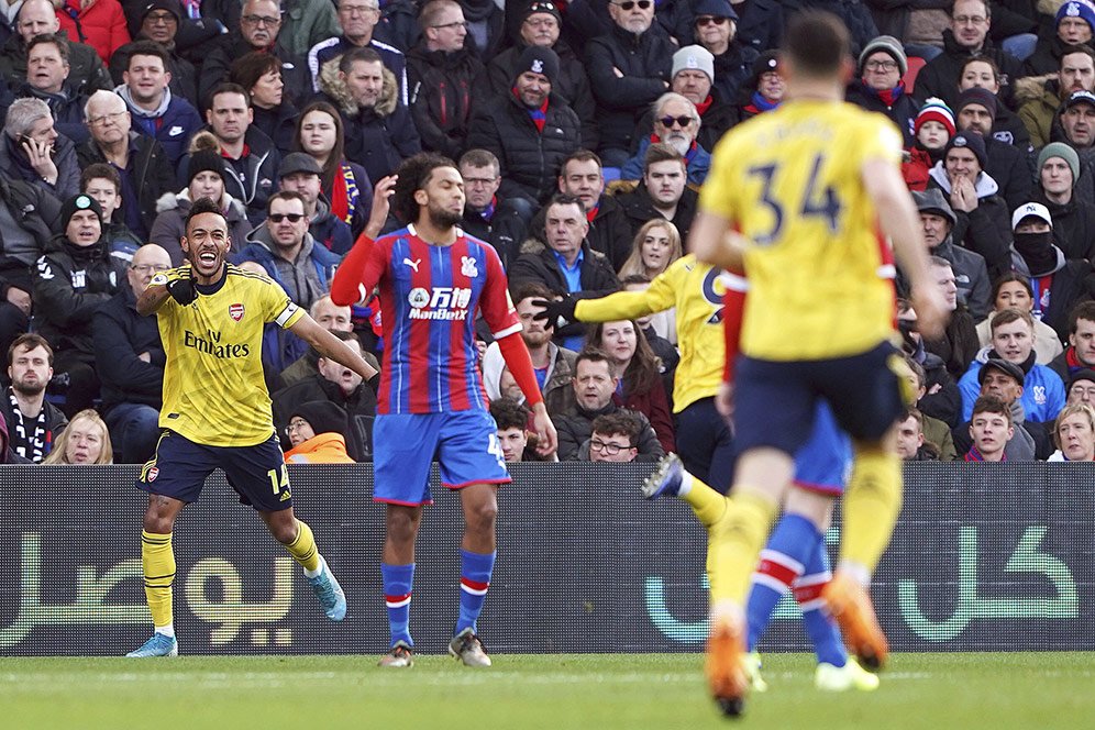 Statstik Laga Crystal Palace vs Arsenal: Pembuktian Duet Maut Aubameyang dan Lacazette