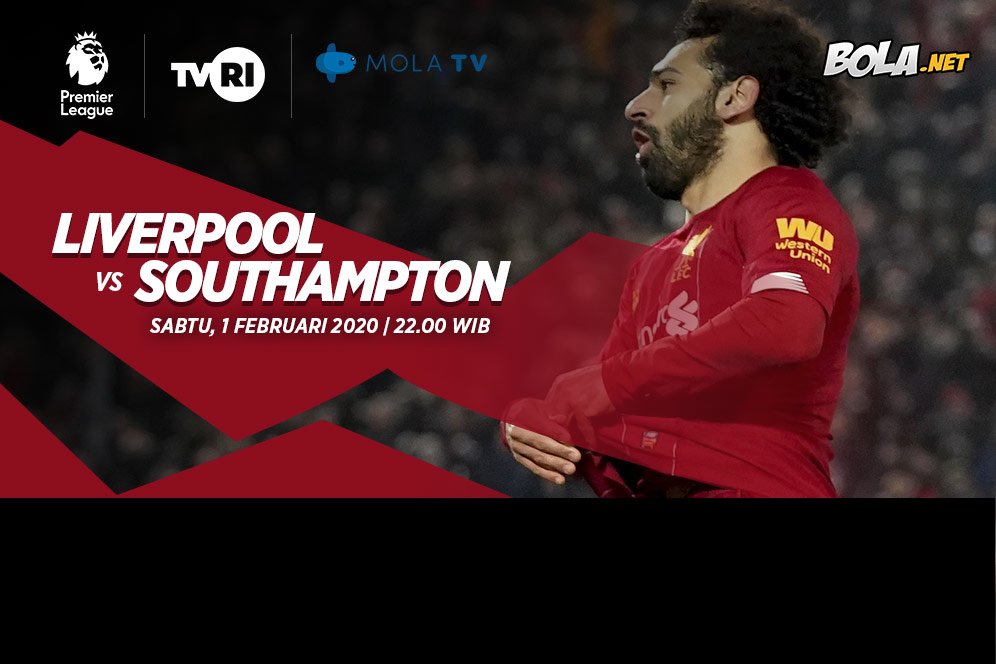 Jadwal Live Streaming Liverpool vs Southampton di Mola TV dan Siaran Langsung TVRI