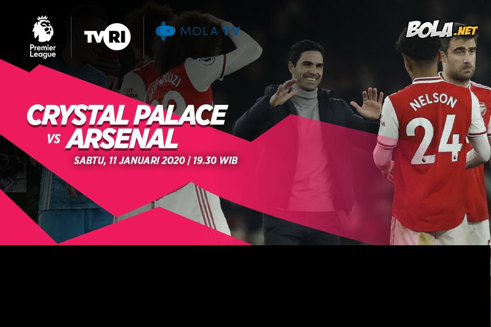 Data dan Fakta Premier League: Crystal Palace vs Arsenal