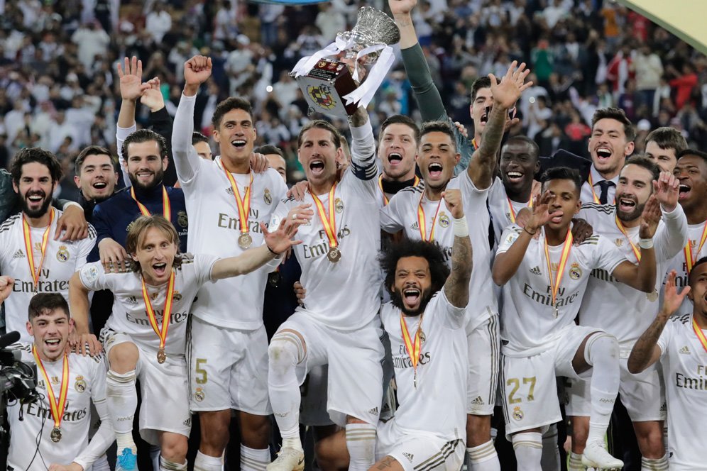 Juara Supercopa de Espana, Real Madrid Dapat Hadiah Uang Rp182 Milyar