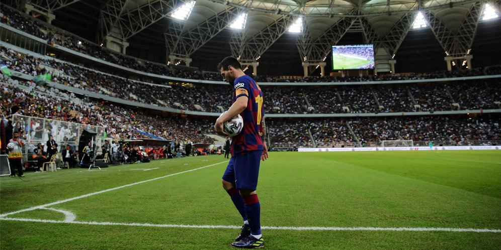 Kapten Barcelona, Lionel Messi. (c) AP Photo