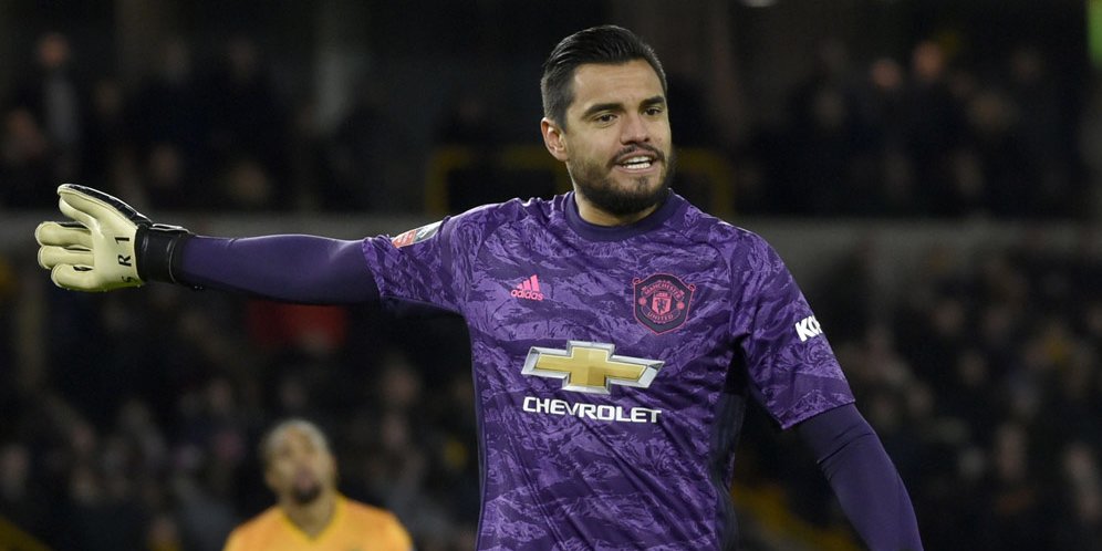 Kiper Manchester United, Sergio Romero (c) AP Photo