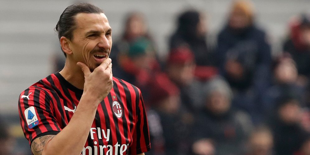 Striker AC Milan, Zlatan Ibrahimovic. (c) AP Photo