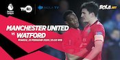 Live Streaming Manchester United vs Watford di Mola TV