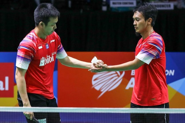 Hendra Setiawan dan Mohammad Ahsan (c) PBSI